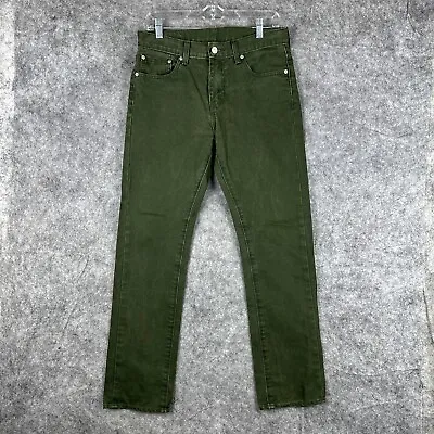 Levis 513 Jeans Mens 30 Green Straight Fit Green Corduroy 30x30 White Tab • $21.59