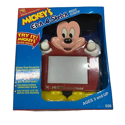 Vintage 1991 Mickey's Etch A Sketch Ohio Art CIB Disney Good Condition • $29.99