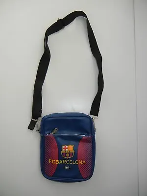 FC BARCELONA FCB Blue/Red ATHLETIC SHOULDER BAG Gym Purse Wallet Soccer Team Fan • $16.89