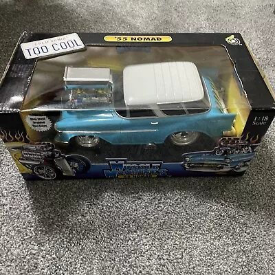 1955 Chevy Bel Air Nomad Car Auto Muscle Machines 1:18 Scale Diecast NIB NEW • $49.99