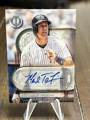 2024 Topps Tribute SP Mark Teixeira Tribute NY Yankees Autograph #/75🔥🔥 • $2.25