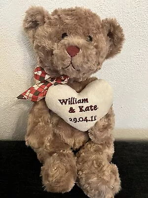 RARE Cuddles Time Prince William Kate Middleton William & Kate Wedding Bear 2011 • £22.50