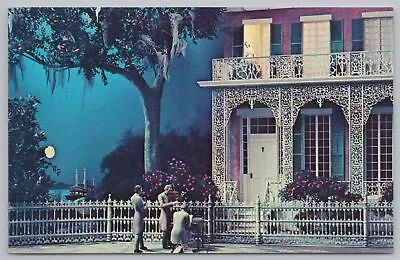 Open Thy Lattice Love~Diorama Replica Of Stephen Foster Melodeon~c1844 Postcard • $2.80