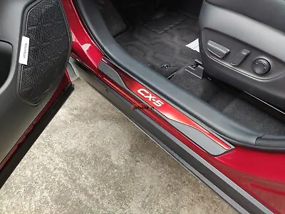 For 2022 Mazda CX5 Accessories Car Door Sill Strip Protector Scuff Plate Cover • $31.07