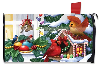 Christmas Cardinals Magnetic Mailbox Wrap Cover Standard Size • $19.31