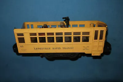 Lionel #60 Lionelville Rapid Transit Trolley For Parts. Runs • $24.95