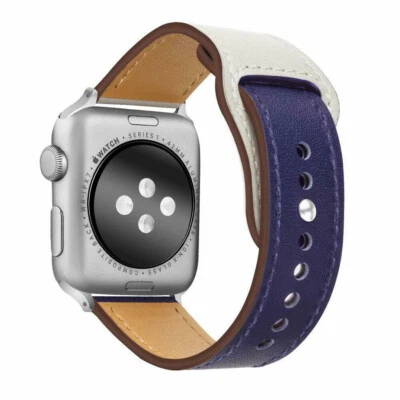 $11.99 • Buy Genuine Leather Strap IWatch Band For Apple Watch Series 7 6 5 4 3 21 SE 38 - 45