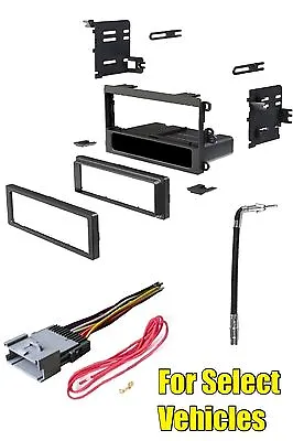 $19.95 • Buy Single Din Car Stereo Radio Dash Kit+Wire Harness+Antenna Adapter For Some GM