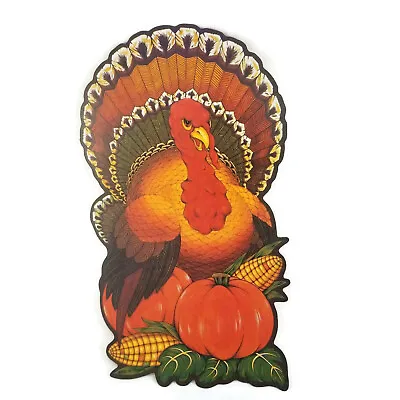 $9.94 • Buy Paper Die Cut Turkey Thanksgiving Decor Decoration Double Sided Holiday 12 