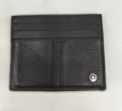 Montblanc Black Leather Card Case/Card Wallet/Card Holder • $112