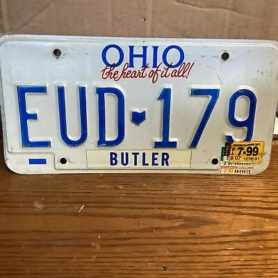 Vintage Ohio  License Plate -  1999 - Single Plate Man Cave Barware • $31.79