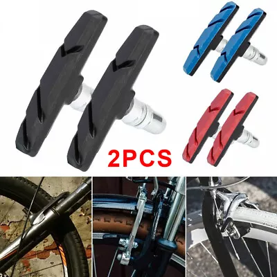 2PCS Bicycle Brake Pads Shoes 70mm V-brake For Mountain Bike V Brake Cycling USA • $10.34