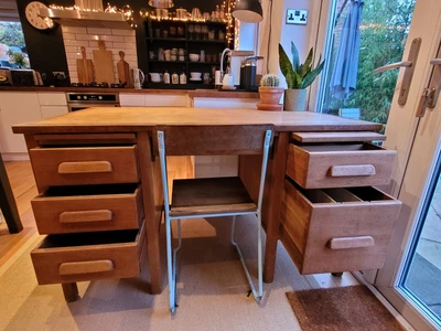 £545 • Buy ☆ Super VINTAGE Wooden (Oak)  Teachers School Desk - Delivery Available ☆ 