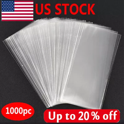 1000PC Currency Sleeves Paper Money Bill Holder Banknote Storage Protector Case  • $29.99