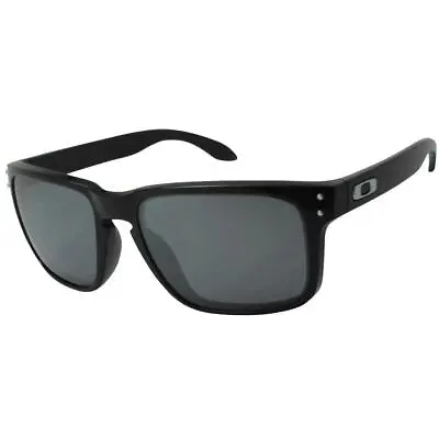 $174.99 • Buy Oakley OO 9102-02 Polarized Holbrook Polished Black W Grey Lens Mens Sunglasses