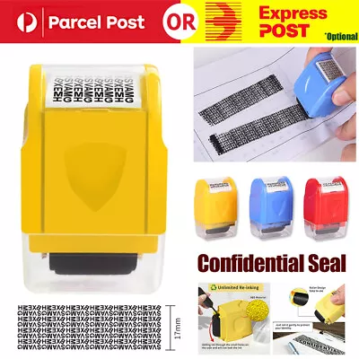 UP TO 3x Roller Identity Theft Protection Stamp Privacy Confidential Data Guard • $17.91