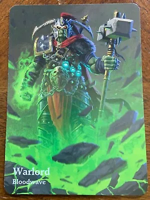 Mage Wars Warlord Alt Art Promo - Bloodwave • $9.99