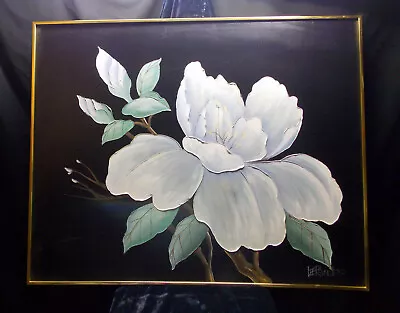 Untitled (White Floral- Magnolia) By  Lee Reynolds Burr (California 1936 – 2017) • $850