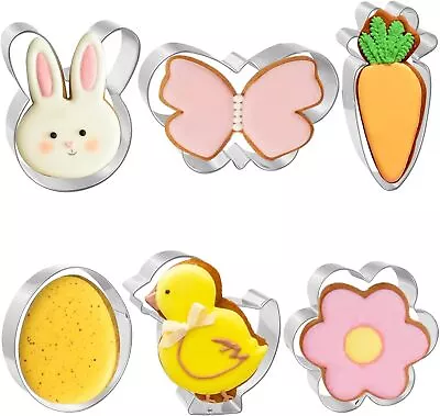 Cookie Cutters 6 PCS Easter Cutters 3'' To 3.5''  • $13.84