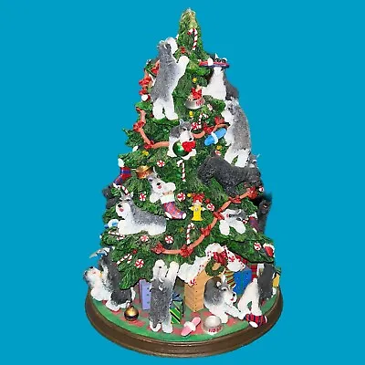 Danbury Mint Miniature Schnauzer Dog Christmas Tree *Broken Ears (See Descrip) • $119.99