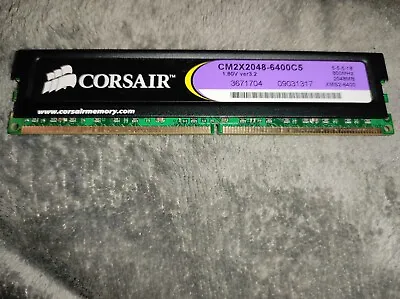 Corsair CM2X20486400C5C (2 GB PC2-6400 (DDR2-800) DDR2 SDRAM 800 MHz RAM • £24