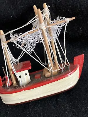 Model Wooden “TRAWLER “ Boat Vintage • $12.50
