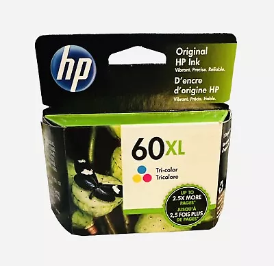 HP 60XL Ink Cartridge - Tri-color New Sealed Original And Genuine Exp 11-23 • $29.98