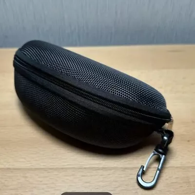 Sunglasses Case Hard Glasses Eyeglasses Shell Large Travel Zipper Clam With Clip • $3.50