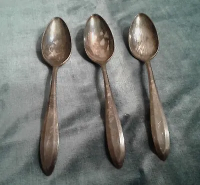 3 Vingage Oneida Community Plate Patrician Teaspoons • $10