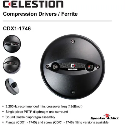 4-pack B52 COMP-4-CLS Celestion CDX1-1746 Screw-On Horn Compression Driver • $319.96