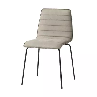 Salk Modern Quilted Stackable Dining Chair Linen - Project 62 Channel Tufted • $14.99