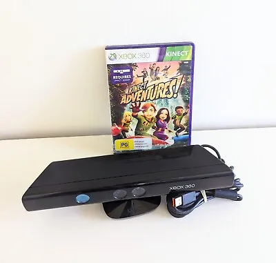 Genuine Xbox 360 Kinect Sensor Camera Bar & Kinect Adventures! Game • $23.50