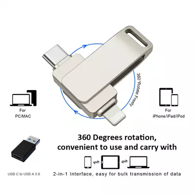 Mini USB 3.0 Flash Drive Memory Photo Prn Stick OTG For IPhone Samsung PC Type C • $29.21