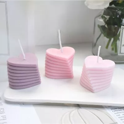 £5.17 • Buy Soap Making 3D Art Wax Mold Rotating Love Candle Molds Silicone Mould Supplies