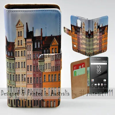For Sony Xperia Series - Polish Colour Buildings Print Mobile Phone Case Cover • $13.98