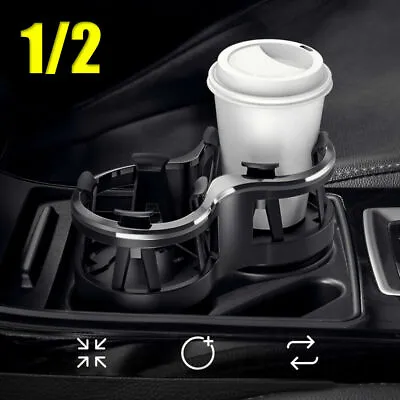 $20.71 • Buy Car Seats Cup 2 Holder Drink Beverage Coffee Bottle Center Mount Stand Universal