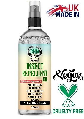 £6.49 • Buy Natural Insect Repellent / Mosquito Repellent / Midge Spray 100ml 