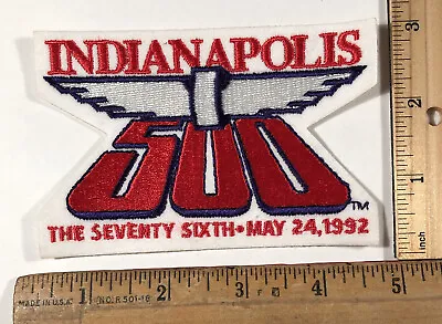 Vintage 1992 Indy 500 Event Racing Patch Emblem 76th Indianapolis Al Unser Jr • $4.25