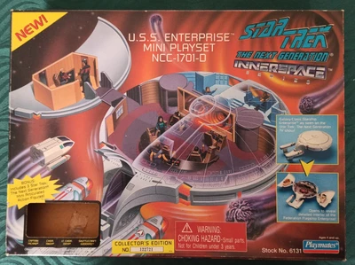 £18 • Buy Playmates Star Trek The Next Generation USS Enterprise Mini Playset NCC-1701-D