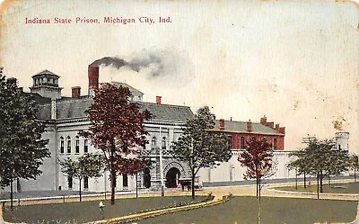 Michigan City Indiana C1910 Postcard Indiana State Prison • $8.75