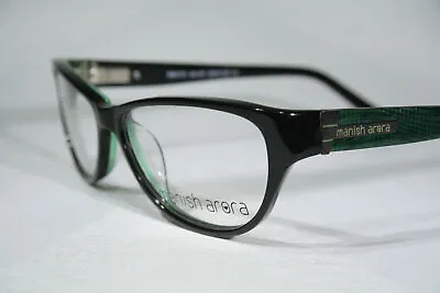 Size Small MANISH ARORA MNO T01 Black And Green Feminine Cats Eye Glasses Frames • $57