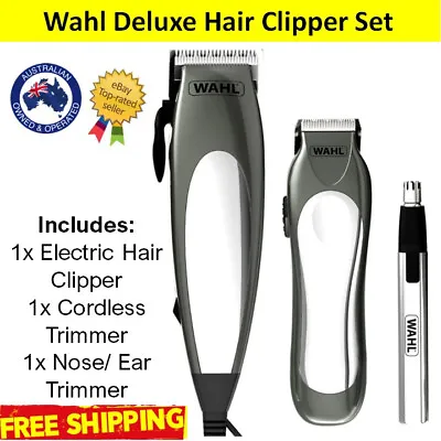 Wahl Haircut Clippers Beard Hair Trimmer Mens Shaver Hair Cut Grooming Kit Set • $89.90