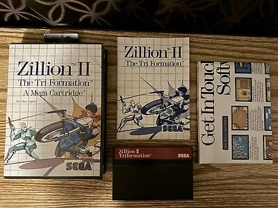Zillion II: The Tri Formation (Sega Master System) Cart/Instructions/Box/Poster • $34.99