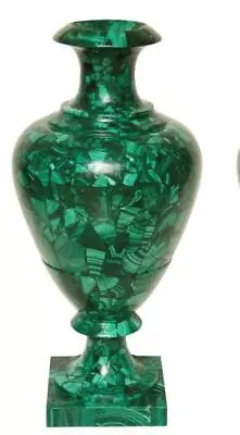 12  Marble Flower Vase Pot Inlay Green Malachite Home Decor Room G101 • $1234.37