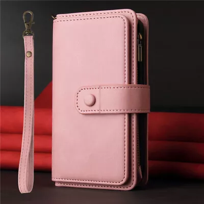 $29.91 • Buy Zipper Wallet Leather Flip Bag Case For Oppo A17 A57 2022 A96 Reno8 Realme C30
