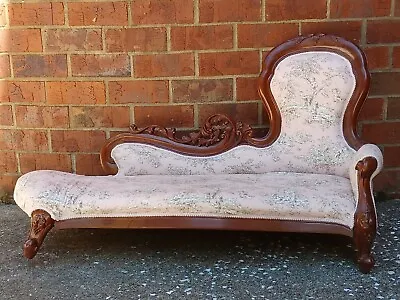 Vintage Antique Reproduction CHILDS CHILDRENS CHAISE Sofa VICTORIAN Parlor AS IS • $374.95