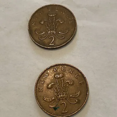 Great Britain 2 New Pence 1971 Lot Of (2) • $49