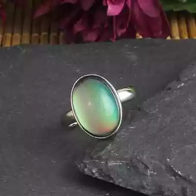 Adjustable Silver Oval Retro Mood Ring. New • $11.99