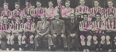 £19.99 • Buy Fully Signed X16 Southport FC 1950s Football Autograph Team Group Signatures