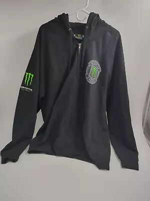 Monster Energy Black Zip Up Hoodie Unleash The Beast  • $55